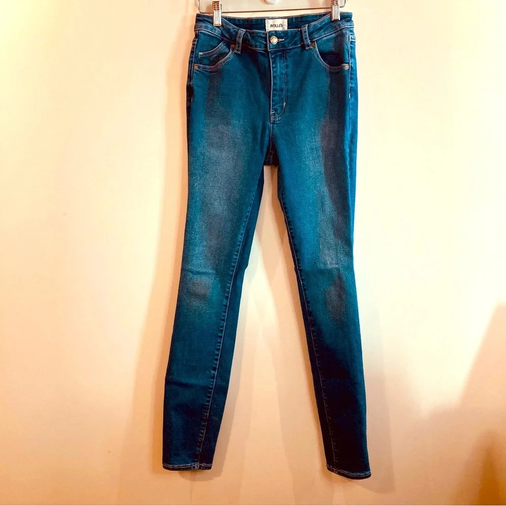 ROLLA’S Sz 29 Westcoast Super Skinny Me Again Mid Wash High Waist Jeans